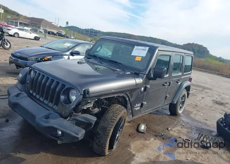 2018 Jeep Wrangler Unlimited Sport 4X4 из США, поврежденный, VIN 1C4HJXDN7JW183734